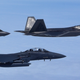 Illustration for article titled Play Fight: Lightning II, Raptor, Rafale, and Typhoon Compete For An Atlantic Trident